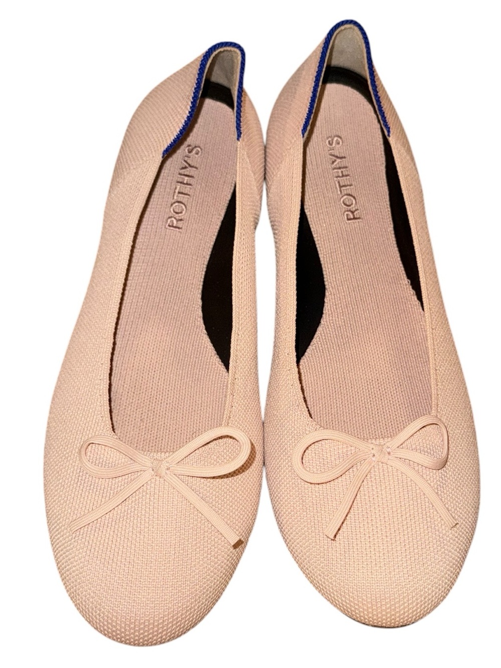 Rothy’s The Ballet Flat in Ballerina Pink with Bow – Women's Size 9.5 - Picture 2 of 10